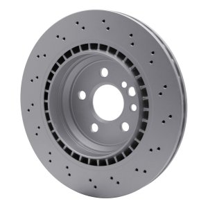 Mercedes-Benz CL55 AMG Brake Rotor (1) - Rear - R1 Concepts - GeoSPEC Rotor - Drilled - `03-`06